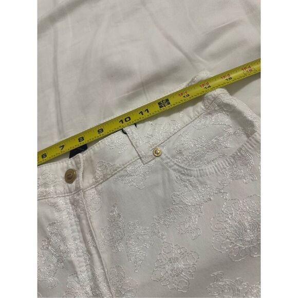 NWT Escada White Mosaic Stitch Skin Pants Womens 36 - Picture 3 of 16